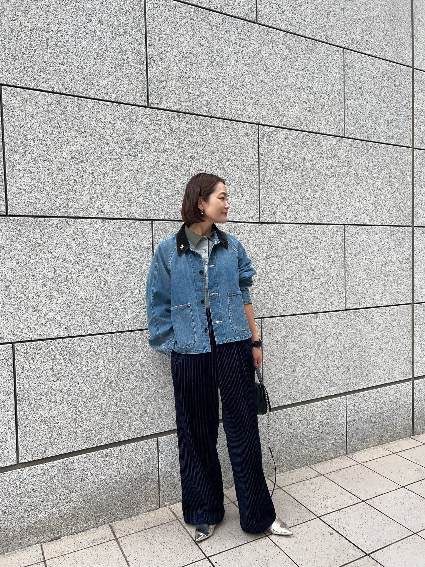 コーデュロイパンツ ”ネイビー”